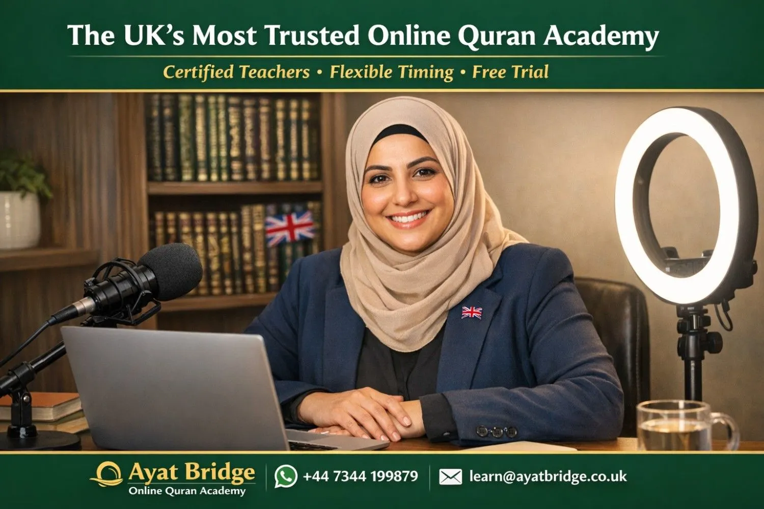 UK map showing major Muslim cities London Birmingham Manchester Bradford Leicester where Ayat Bridge serves